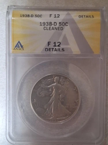 1938-D Walking Liberty Half Dollar Key Date