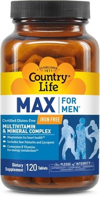 Country Life Max for Men (Iron Free)  120 tabs