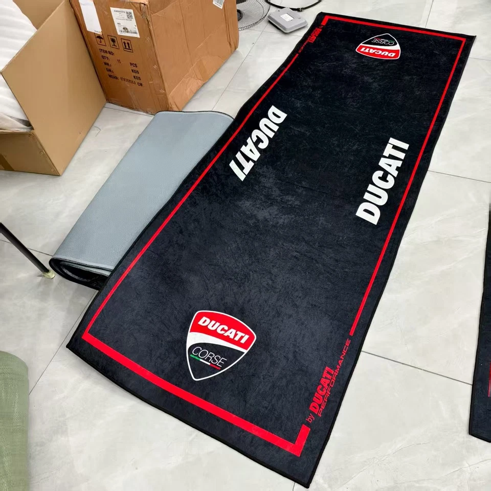 For Ducati Floor Display Garage Mat Folding Carpet Floor Mat Anti-slip 220x80cm - Изображение 2 из 4