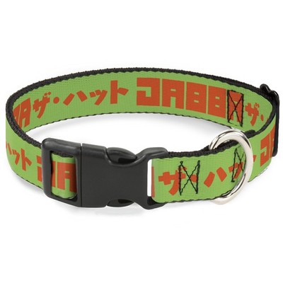 Plastic Clip Collar Star Wars JABBA THE HUTT Text and Characters Green/Orange Me