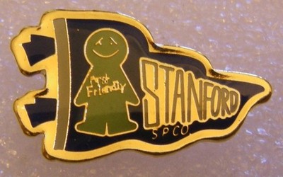 Mr. FRIENDLY STANFORD SPCO Vintage Pin