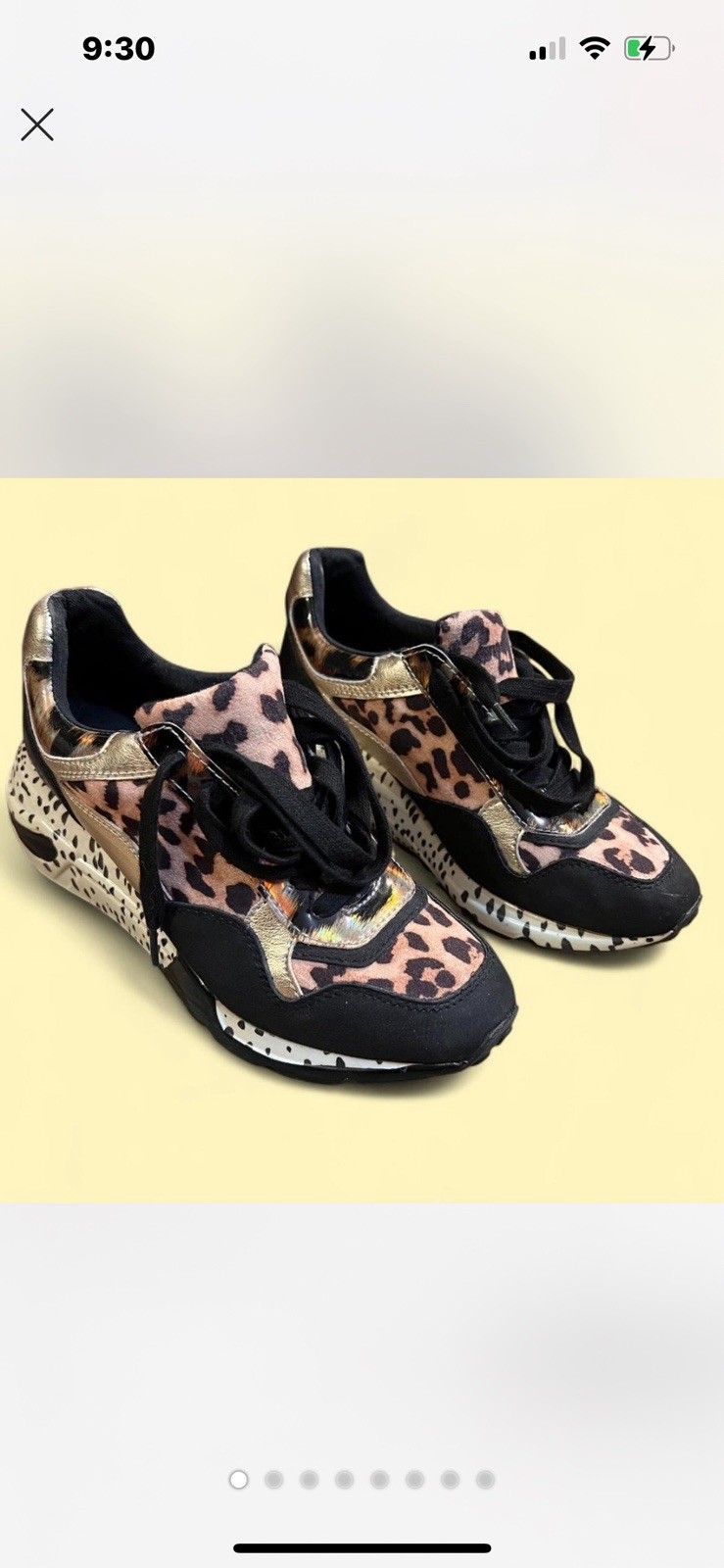 STEVE MADDEN Cliff Platform Leopard Print Fashion Womens Sneakers Size 6