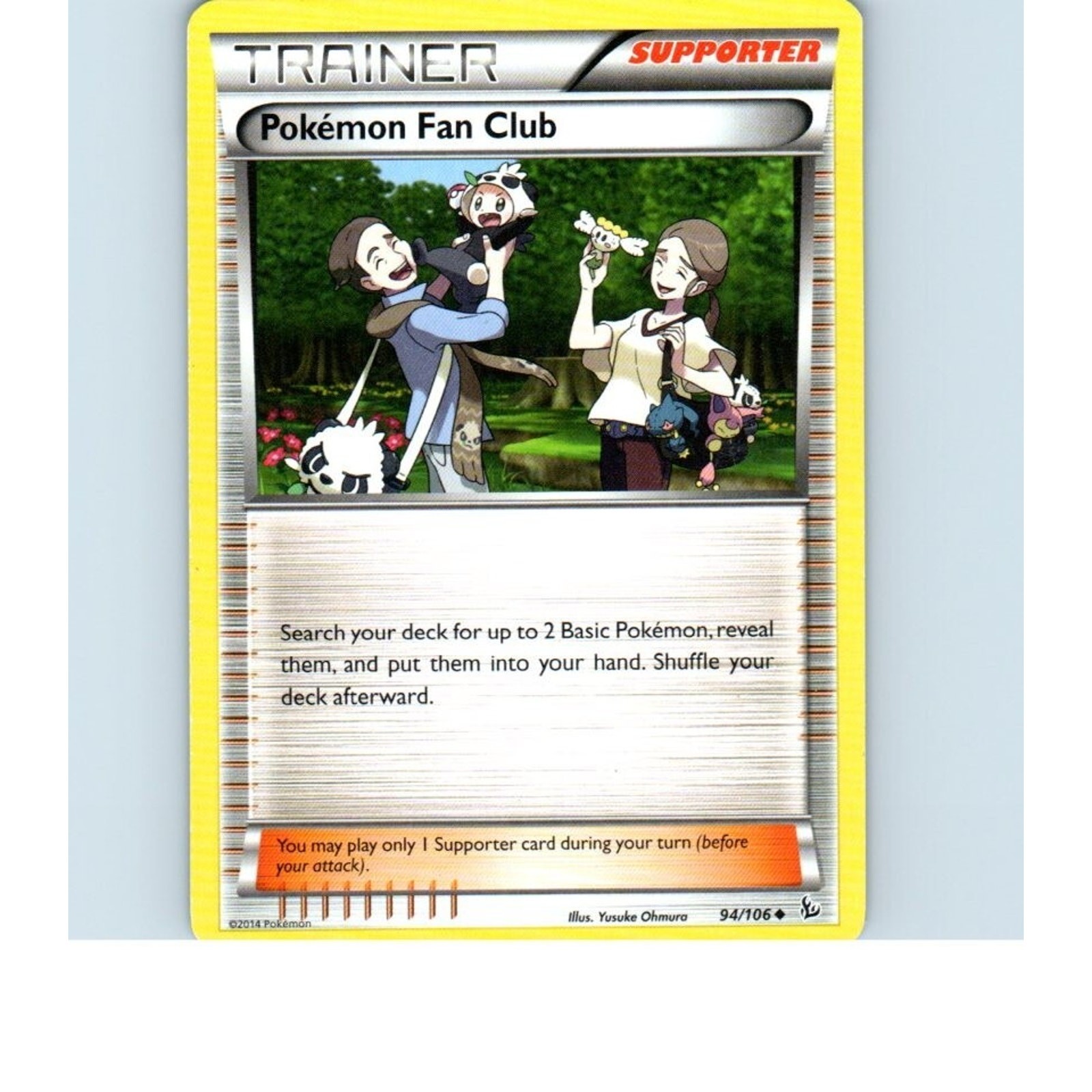 2014 Trainer Pokemon Fan Club 94/106 Pokemon Card
