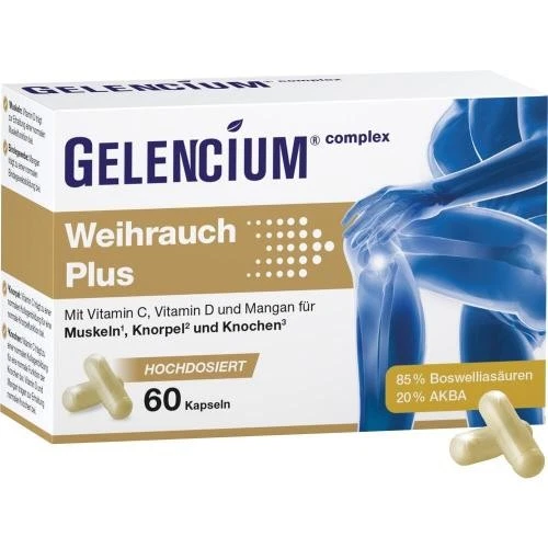 HEILPFLANZENWOHL GMBH GELENCIUM Weihrauch Plus hochdosiert m.Vit.C Kaps. 60 ST PZN 19176575