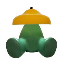 Dimmable Ceramic Mushroom Lamp Rechargeable 3-Level Touch LED Bedside Table Lamp