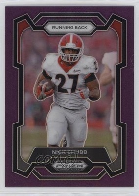 2024 Panini Prizm Draft Picks Purple Prizm 62/75 Nick Chubb #29 1n8m