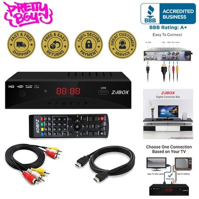 Transform Analog HDTV with 1080P Digital TV Converter & Recording Features