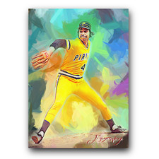 John Candelaria Art Card Limited 30/50 Edward Vela Signed (Pittsburgh Pirates)