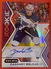 2024-25 Upper Deck Synergy Zachary Bolduc #114 Purple /99 Auto RC Blues