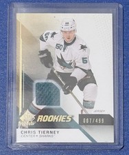 2014-15 SP Game Used Rookies Gold Jerseys 007/499 Chris Tierney #184