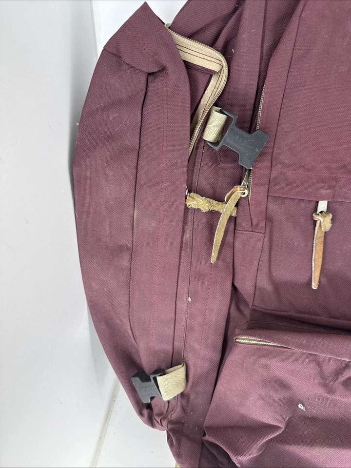 Mochila Mochila De Colección Eastpak 4004 Granate Convertible Bolsa de Camping Paquete Jumbo Foto 3 de 4