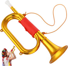Golden Toy Trumpet for Boy Girl Realistic Bugle Horn for Stage Performances Musi
