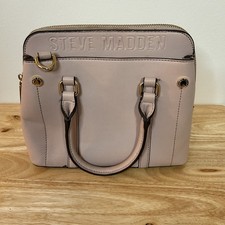 Steve Madden Blush Pink Structured Satchel Top Handle Bag