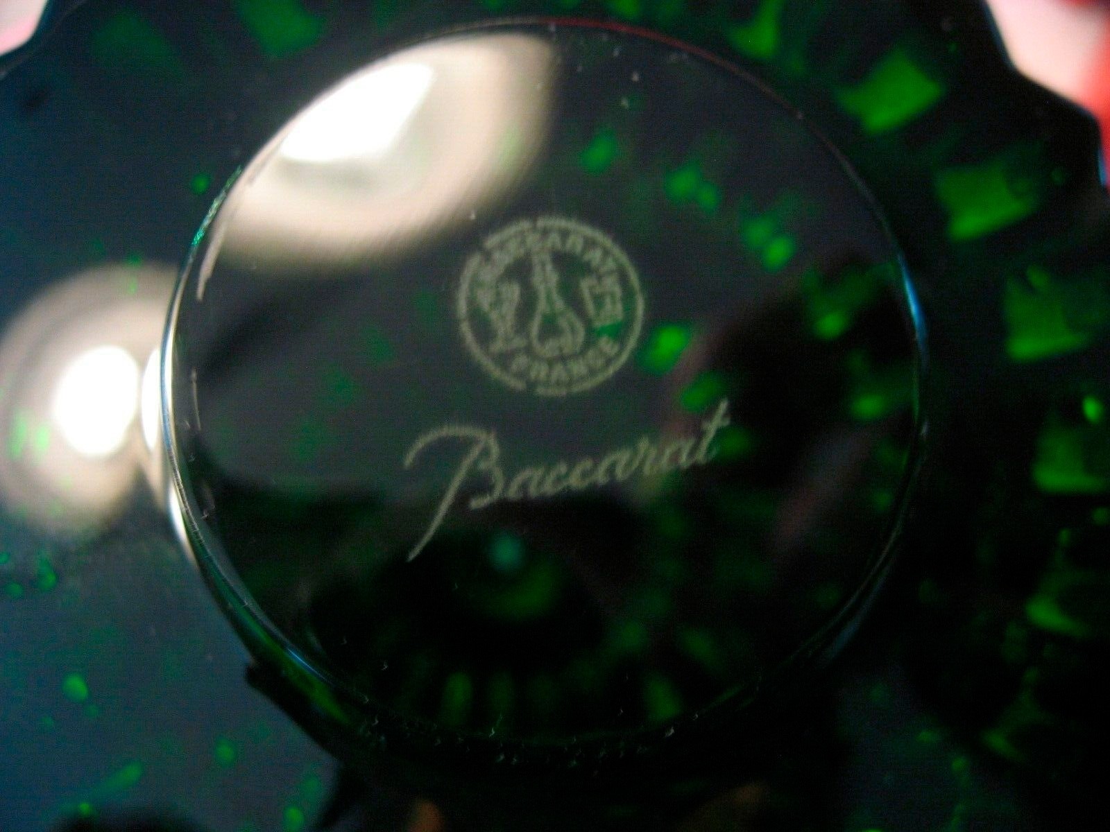 NEW in Sealed Box Baccarat Crystal Noel Enchanting Fir Green 5" Tree NIB