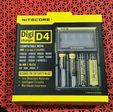 ~NEW~ Nitecore D4 Digital 4-slot Universal Battery Charger