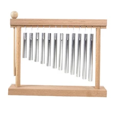 12 Note Chime Table Top Bar Chime Wind Chime Instrument Percussion with Mallet