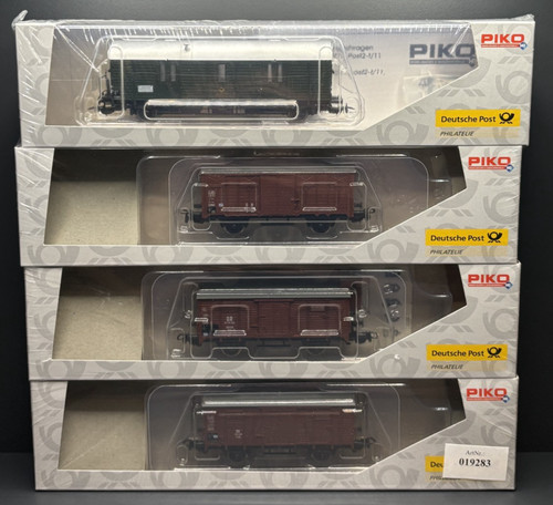 Piko H0 73017 Güterwagenset Bahnpostwagen der DBP, 4-teilig | Neu | Condition: Gebraucht