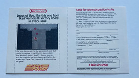 Nintendo Power NES PMG-VR-USA Promo Insert Track & Field 2 Mail Away Promotion