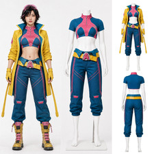 Jubilee Cosplay Costume Halloween Carnival Party Comic con Jubilee Game fullset