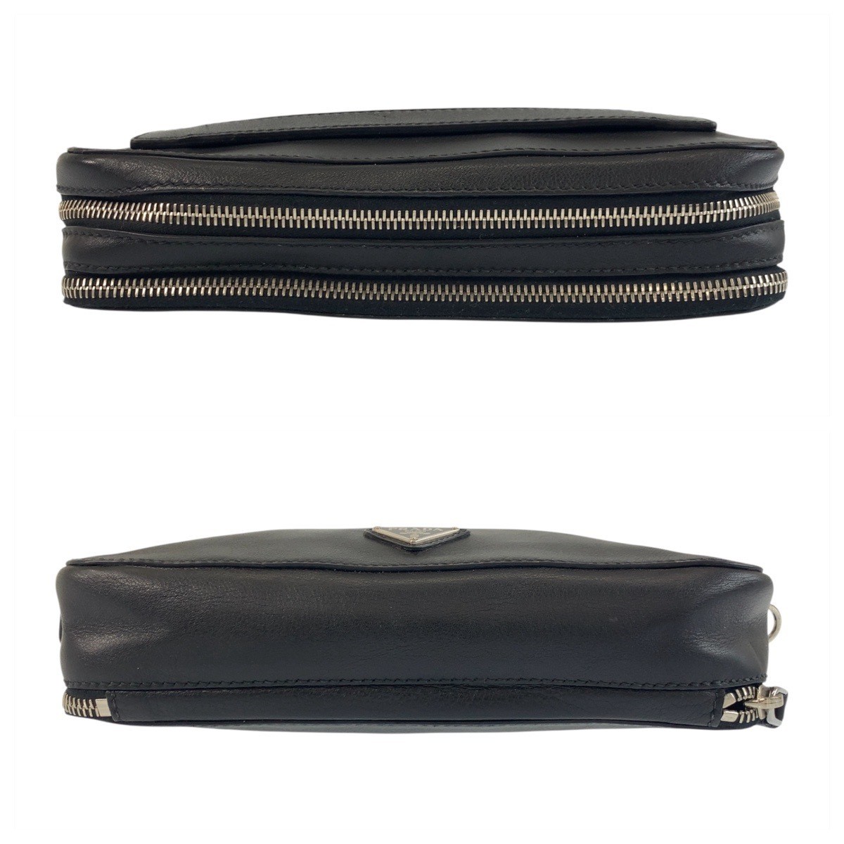 Excellent condition PRADA triangular logo plate b… - image 10