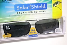 SOLAR SHIELD POLARIZED CLIPONS 54 recA SCRATCH RESISTANT LENSES