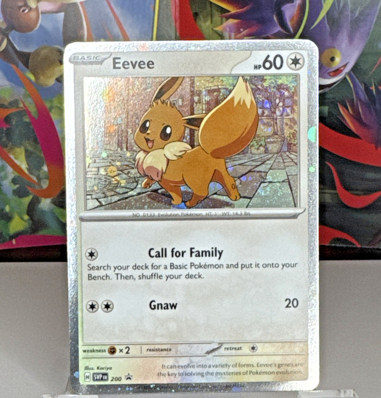 Eevee SWIRL (Cosmos Holo) SVP 200 Scarlet & Violet Promo Black Star Promo NM