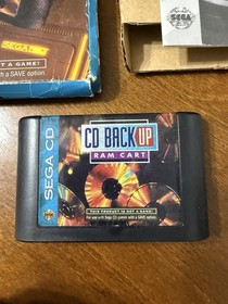 SEGA CD BACK UP RAM CART (Sega CD SCD) CIB Complete In Box! CHEAPEST! Free Ship!