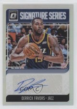 2018-19 Panini Donruss Optic Signature Series Holo Prizm Derrick Favors Auto 2u3