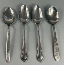 Lot of 4 Pcs Rogers Co. Stainless Spoons Korea & China