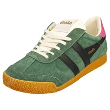 Gola Elan Womens Fashion Sneakers in Green Black - 10 US