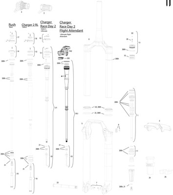 Rockshox verende voorvork sid ultimate race day 3p 27,5 + 29 boos