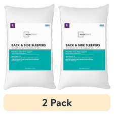 King Extra Firm Bed Pillow for Back and Side Sleepers, Pack of 2