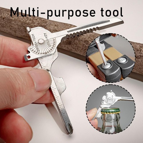 Taschen Schlüsselanhänger Multitool Schlüsselform Öffner Flucht Outdoor Werkzeug Zubehör" - Bild 13 von 14
