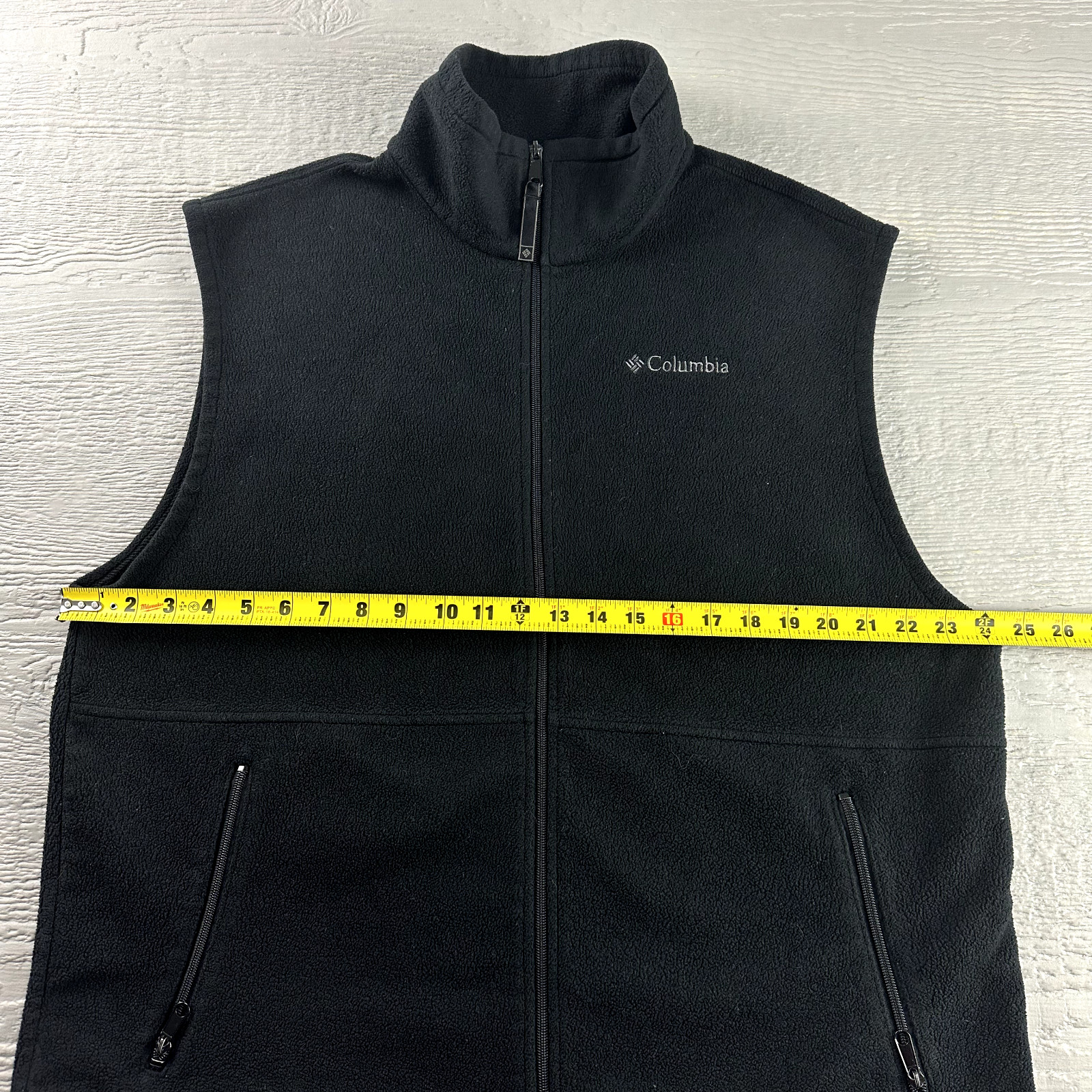 Columbia Vest Mens Extra Large Black Fleece Full Zip … Gem
