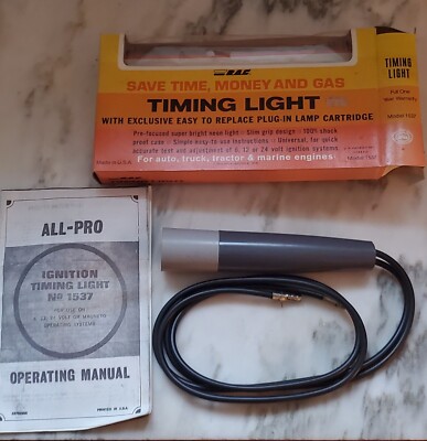 NEW Vintage NOS RAC Timing Light No 1537 Made In The USA Rite Autotronics