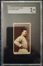 1912 RECRUIT LITTLE CIGARS T207 FRANK CHANCE SGC 1 HOFer