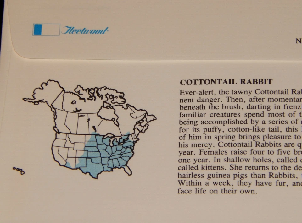 Vintage Cover,UNITED STATES, FDC,1987,TORONTO,ON, CANADA,CAPEX,Cottontail Rabbit - Image 4 of 4