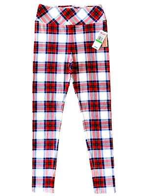 NWT NEW VINEYARD VINES TARTAN PLAID HIGH WAISTED HOLIDAY LEGGINGS GIRLS LARGE 16