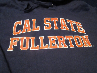 NEW MENS CSUF CAL STATE FULLERTON TITANS HOODIE SWEATSHIRT BLUE LG