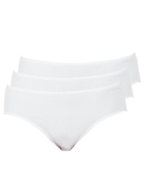 Schöller Baumwolle-Viskose 3er Pack Damen Hüftslip in Gr. 36-46 Basic Farben