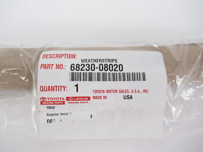 Genuine OEM Toyota 68230-08020 Driver LH Sliding Door Belt Molding