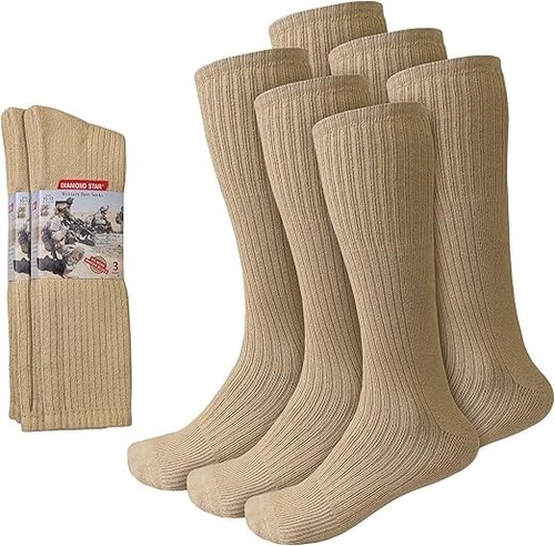 6 Pares Hombres Ejército Militar Bota Calcetines Combate Táctico Trekking Senderismo Talla 10-13 - Imagen 10 de 10