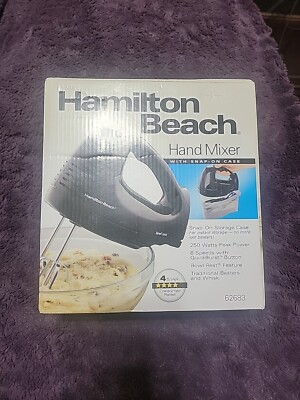 Hamilton Beach 6 Speed Hand Mixer - Black