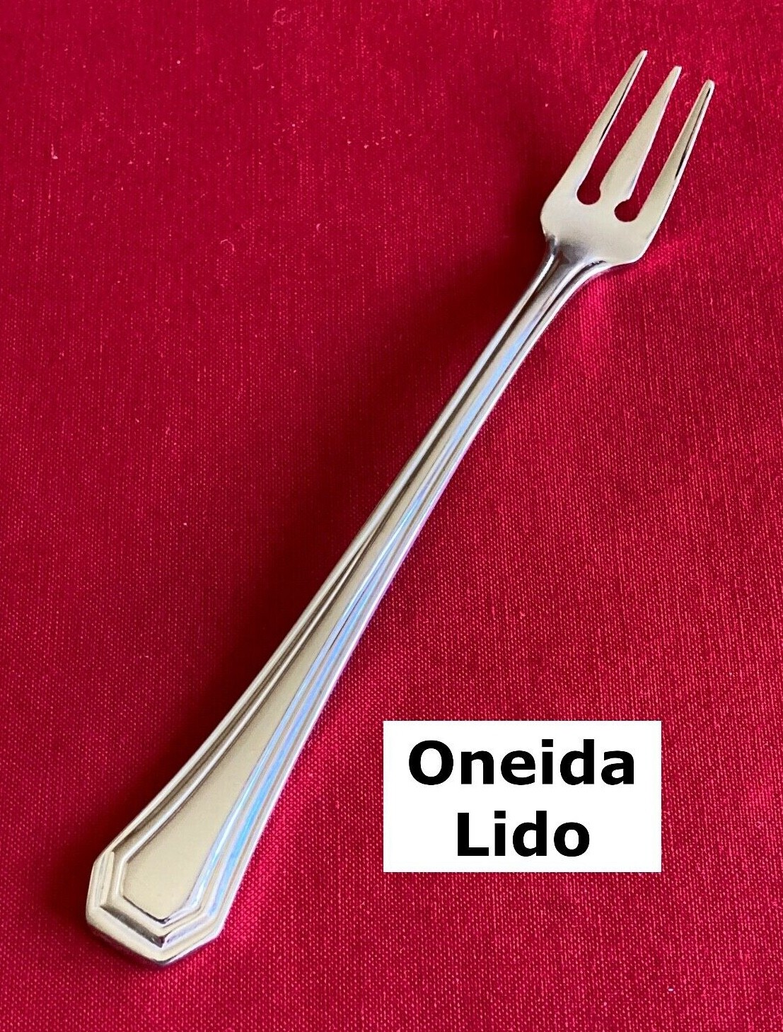 Oneida LIDO 5.5-inch Stainless Steel Cocktail Seafood Fork