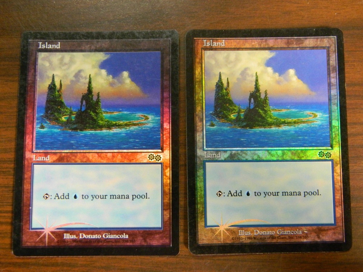 MTG Urza's Saga FOIL Islands x2 (338) LP - Excellent - NM | eBay