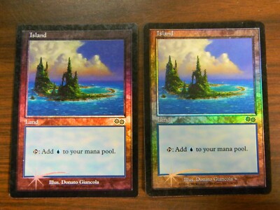 MTG Urza's Saga FOIL Islands x2 (338) LP - Excellent - NM | eBay