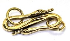 Swan S-Hook Clasp Toggle Cast Fine Pewter - 26x9.5x3mm; - 2D