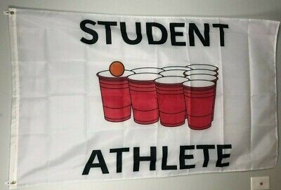 Student Athlete Flag Beer Pong Fraternity 3x5 ft Banner