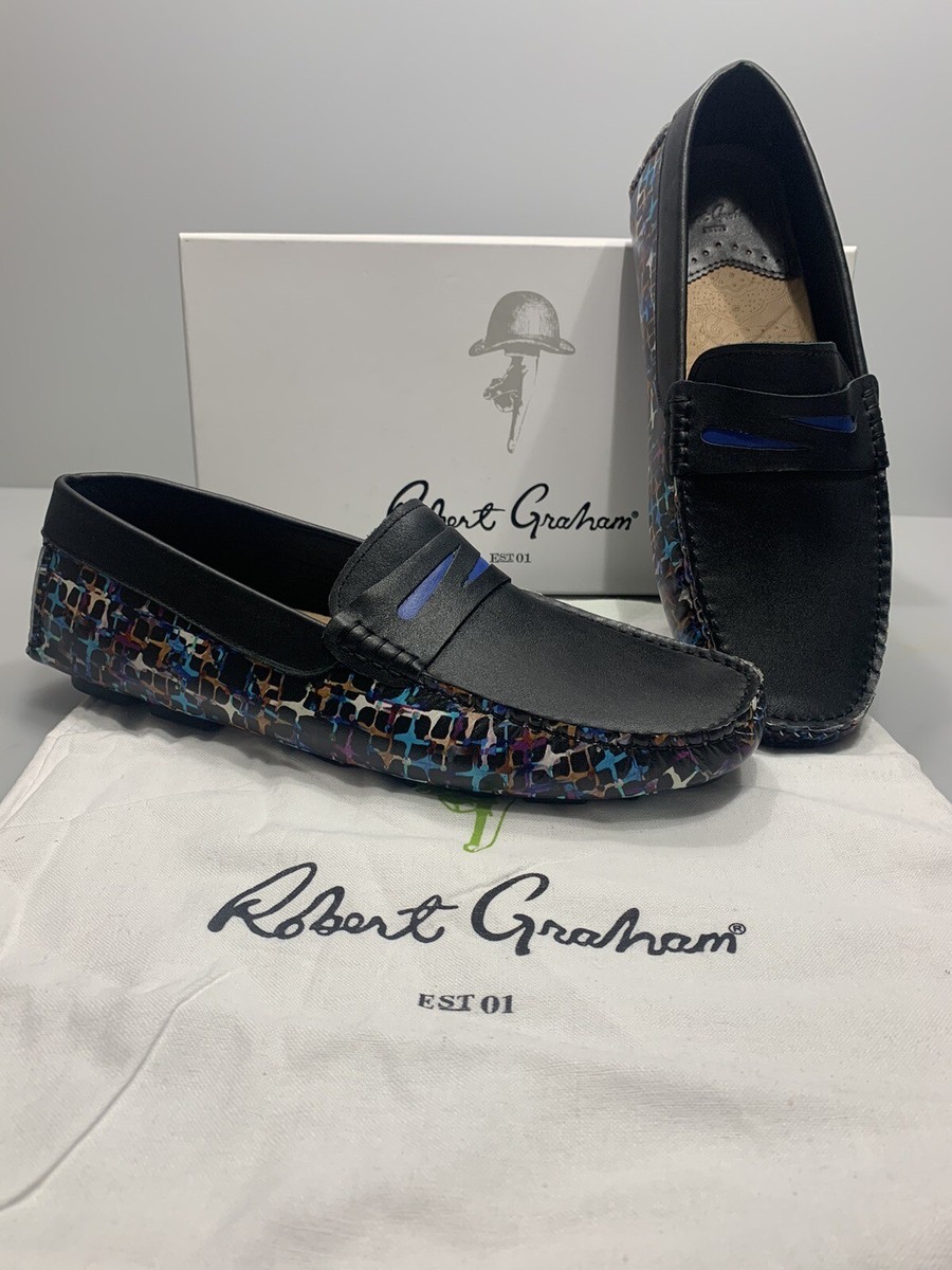 Robert Graham Sunbury Driving Shoe 11 Blk/Multi | eBay display picture 1