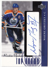 2003 UD ROOKIE UPDATE TOP DRAWS #WG WAYNE GRETZKY EDMONTON OILERS AUTOGRAPH (1)